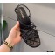 Chanel Heel 5cm Quilting Sandals G36876 Black 2021
