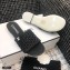 Chanel Shiny Braided Goatskin Flat Mules G37405 Black 2021