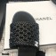 Chanel Shiny Braided Goatskin Flat Mules G37405 Black 2021