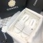 Chanel Shiny Braided Goatskin Flat Mules G37405 White 2021