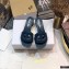 Dior Heel 4.5cm D-Club Mules in Calfskin Dark Blue 2021