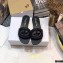 Dior D-Club Flat Slides Mules in Calfskin Black 2021