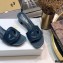 Dior Heel 4.5cm D-Club Mules in Calfskin Dark Blue 2021