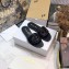 Dior D-Club Flat Slides Mules in Calfskin Black 2021