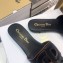 Dior D-Club Flat Slides Mules in Calfskin Black 2021