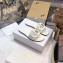 Dior D-Club Flat Slides Mules in Calfskin White 2021