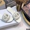 Dior D-Club Flat Slides Mules in Calfskin White 2021