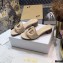 Dior Heel 4.5cm D-Club Mules in Calfskin Beige 2021
