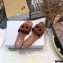 Dior D-Club Flat Slides Mules in Calfskin Brown 2021