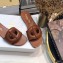 Dior D-Club Flat Slides Mules in Calfskin Brown 2021