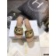 Dior Heel 4.5cm D-Club Mules in Calfskin Metallic Gold 2021