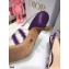 Dior Heel 6.5cm J'Adior Slingback Pumps D-Stripes Embroidered Cotton Purple 2021