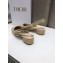 Dior Heel 3.5cm Moi Slingback Pumps Gold Metallic Thread Embroidered Cotton 2021