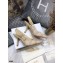 Dior Heel 9.5cm J'Adior Slingback Pumps Gold Metallic Thread Embroidered Cotton 2021