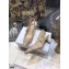 Dior Heel 6.5cm J'Adior Slingback Pumps Gold Metallic Thread Embroidered Cotton 2021