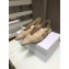 Dior J'Adior Slingback Ballerina Flats Gold Metallic Thread Embroidered Cotton 2021