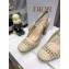Dior Heel 9.5cm Moi Slingback Pumps Cannage Embroidered Mesh Creamy 2021