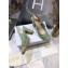 Dior Heel 9.5cm Moi Slingback Pumps Cannage Embroidered Mesh Light Green 2021