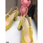 Dior Heel 9.5cm Moi Slingback Pumps Cannage Embroidered Mesh Yellow 2021