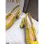 Dior Heel 7cm Moi Slingback Pumps Cannage Embroidered Mesh Yellow 2021