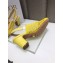 Dior Heel 7cm Moi Slingback Pumps Cannage Embroidered Mesh Yellow 2021