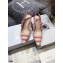 Dior Heel 6.5cm J'Adior Slingback Pumps D-Stripes Embroidered Cotton Pink 2021