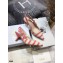 Dior Heel 6.5cm J'Adior Slingback Pumps D-Stripes Embroidered Cotton Pink 2021