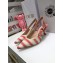 Dior Heel 6.5cm J'Adior Slingback Pumps D-Stripes Embroidered Cotton Pink 2021