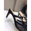 Dior Heel 7cm D-Choc Mules in Mesh Black 2021