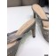 Dior Heel 7cm D-Choc Mules in Mesh Gray 2021