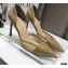 Dior Heel 9.5cm Crystal Suede Sandals Gold 2021