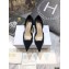 Dior Heel 7cm Crystal Suede Sandals Black 2021
