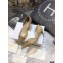 Dior Heel 7cm Crystal Suede Sandals Gold 2021