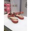 Dior J'Adior Slingback Ballerina Flats D-Stripes Embroidered Cotton Pink 2021