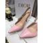 Dior Heel 9.5cm J'Adior Slingback Pumps Patent Calfskin Pink 2021