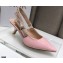 Dior Heel 6.5cm J'Adior Slingback Pumps Patent Calfskin Pink 2021