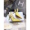 Dior Heel 9.5cm J'Adior Slingback Pumps Patent Calfskin Yellow 2021
