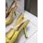 Dior Heel 9.5cm J'Adior Slingback Pumps Patent Calfskin Yellow 2021