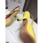 Dior Heel 9.5cm J'Adior Slingback Pumps Patent Calfskin Yellow 2021