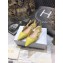 Dior J'Adior Slingback Ballerina Flats Patent Calfskin Yellow 2021