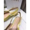 Dior J'Adior Slingback Ballerina Flats Patent Calfskin Yellow 2021