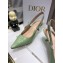 Dior Heel 6.5cm J'Adior Slingback Pumps Patent Calfskin Light Green 2021