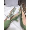 Dior Heel 6.5cm J'Adior Slingback Pumps Patent Calfskin Light Green 2021
