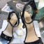 Dior Heel 8cm Sandals Brushed Black 2021