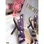 Dior Heel 9.5cm J'Adior Slingback Pumps D-Stripes Embroidered Cotton Purple 2021