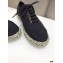 Chanel Cotton and Grosgrain Lace-Ups G37144 Black 2021
