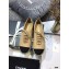 Chanel Lambskin and Grosgrain Lace-Ups G37144 Beige 2021