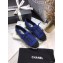 Chanel Cotton and Grosgrain Lace-Ups G37144 Blue 2021