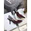 Dior Heel 9.5cm J'Adior Slingback Pumps Hearts I Love Paris Embroidered Cotton 2021