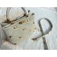 Valentino Large Roman Stud The Handle Bag White 2021